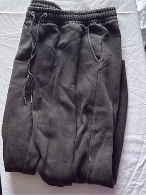Abercrombie Charcoal Gray Drawstring Jogger Sweatpants